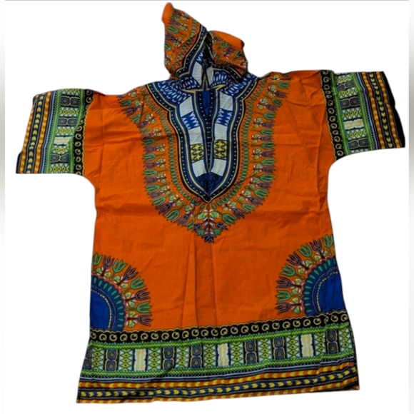 Vibrant Dashiki Hoodie Unisex S/M - Picture 3 of 3